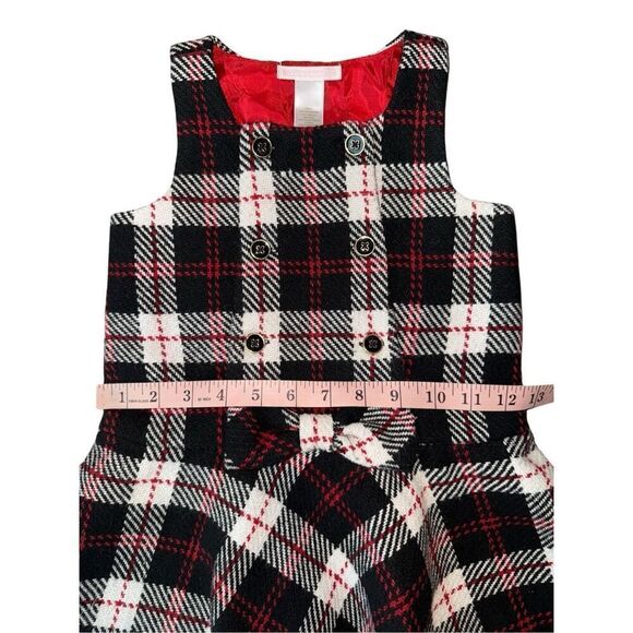 Janie & Jack Toddler 2T Girl Tweed Plaid Jumper Dress - Picture 8 of 8